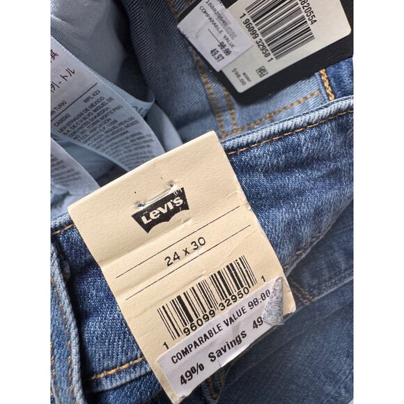 Levi's 721 High Rise Skinny Distressed Jeans Size 24/30 Stretchy Denim NWT $98 - Picture 7 of 13